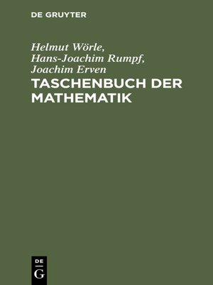 cover image of Taschenbuch der Mathematik